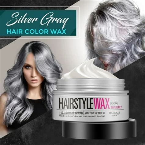 hair wax color silver|silver hair wax near me.